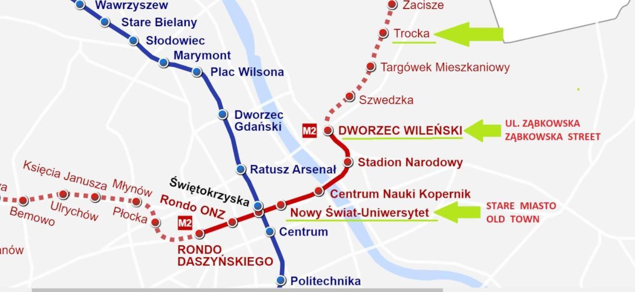 Metro Trocka Apartment Varsó Kültér fotó